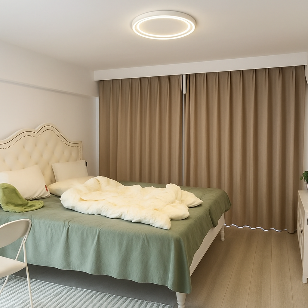 plafonnier led ultra fin design moderne nouvelle collection - vue 5 sur 8