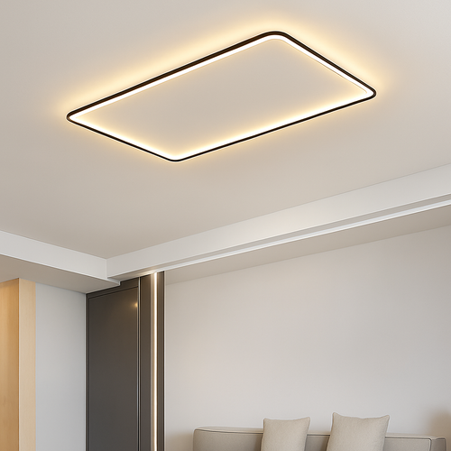 plafonnier led ultra-mince design moderne intensité réglable luminaire décoratif - vue 4 sur 15