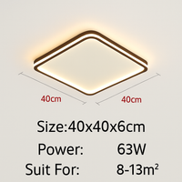 plafonnier led ultra-mince design moderne intensité réglable luminaire décoratif