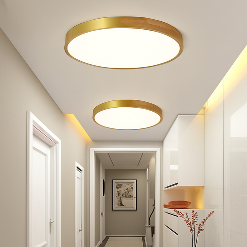 plafonnier led ultra-mince moderne avec télécommande pour décoration maison - vue 3 sur 4