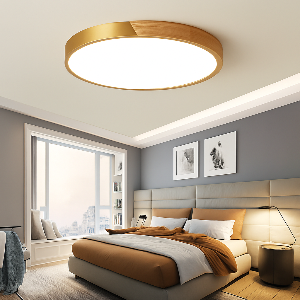 plafonnier led ultra-mince moderne avec télécommande pour décoration maison - vue 4 sur 4