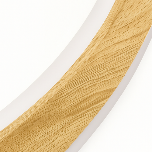 plafonnier led ultra-mince moderne grain de bois décoratif - vue 5 sur 10