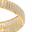 Plafonnier luxe moderne LED dorée rond