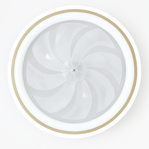 plafonnier moderne avec télécommande et 3 vitesses de ventilation - vue 3 sur 5