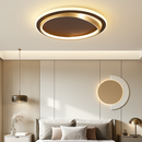 Plafonnier moderne couleur noyer led intérieur maison décor