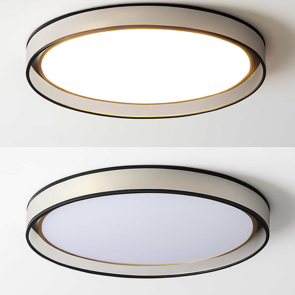 plafonnier moderne créatif rond style nordique éclairage LED décoratif - vue 3 sur 11