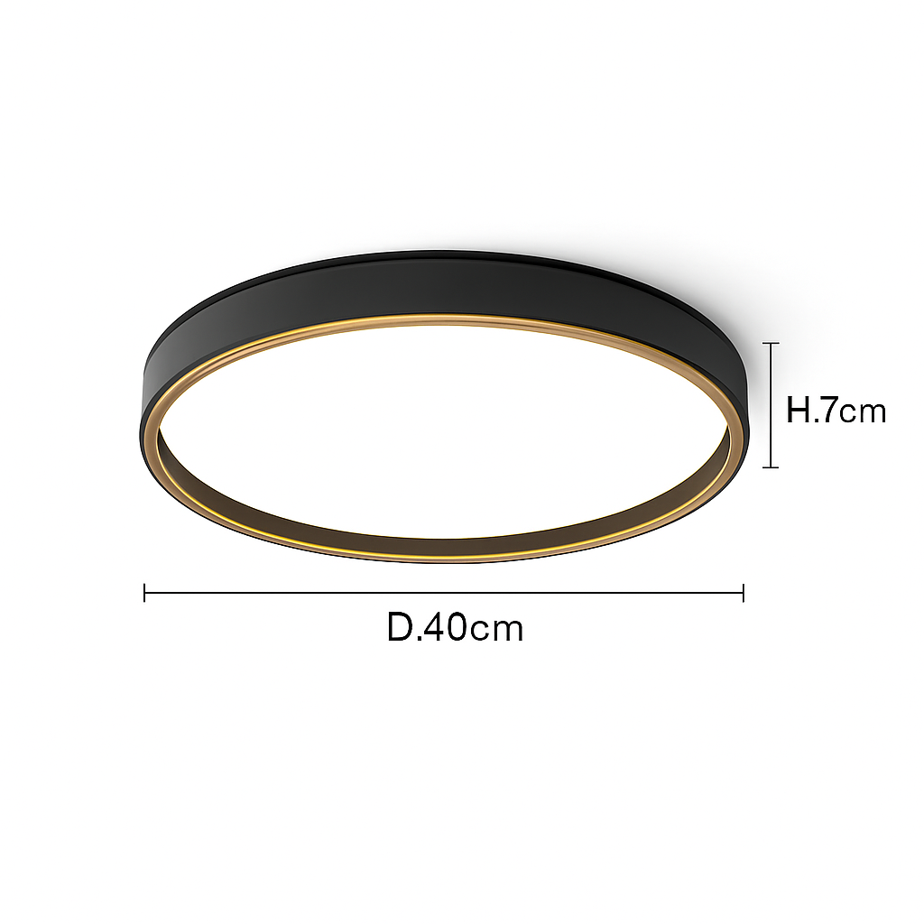 plafonnier moderne créatif rond style nordique éclairage LED décoratif - vue 7 sur 11