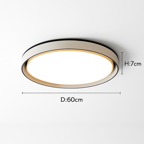 plafonnier moderne créatif rond style nordique éclairage LED décoratif - vue 10 sur 11