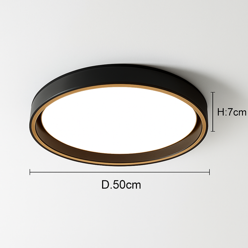 plafonnier moderne créatif rond style nordique éclairage LED décoratif - vue 11 sur 11