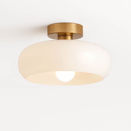 plafonnier moderne en fer et verre pour intérieur élégant