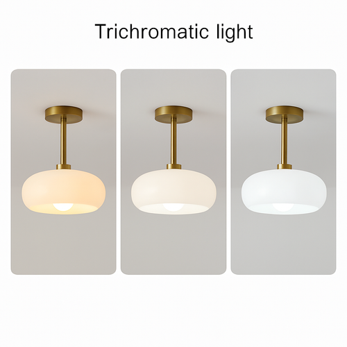plafonnier moderne en fer et verre pour intérieur élégant - vue 5 sur 10
