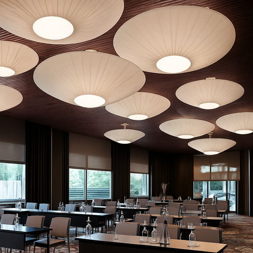 plafonnier moderne en tissu design créatif pour intérieur élégant - vue 2 sur 10