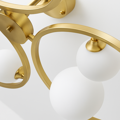plafonnier moderne en verre design pour intérieur élégant - vue 8 sur 10