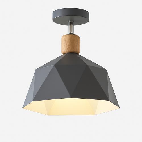 Plafonnier moderne LED avec abat-jour en métal Garino - vue 9 sur 8