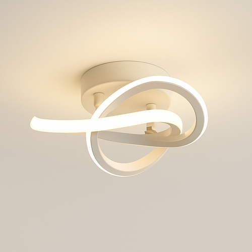 Plafonnier moderne LED avec des anneaux croisés Donovan