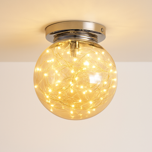 Plafonnier moderne LED avec globe en verre Duna - vue 3 sur 11