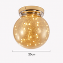 Plafonnier moderne LED avec globe en verre Duna