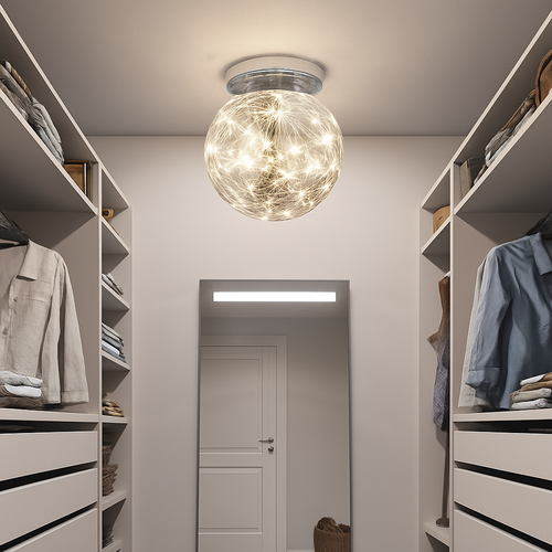 Plafonnier moderne LED avec globe en verre Duna - vue 5 sur 11