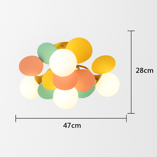 Plafonnier moderne LED coloré pour chambre d'enfant Estel - vue 13 sur 19