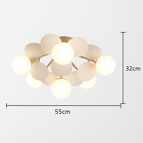 Plafonnier moderne LED coloré pour chambre d'enfant Estel - vue 15 sur 19