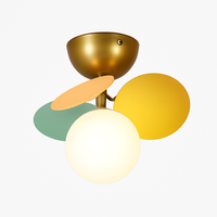 Plafonnier moderne LED coloré pour chambre d'enfant Estel