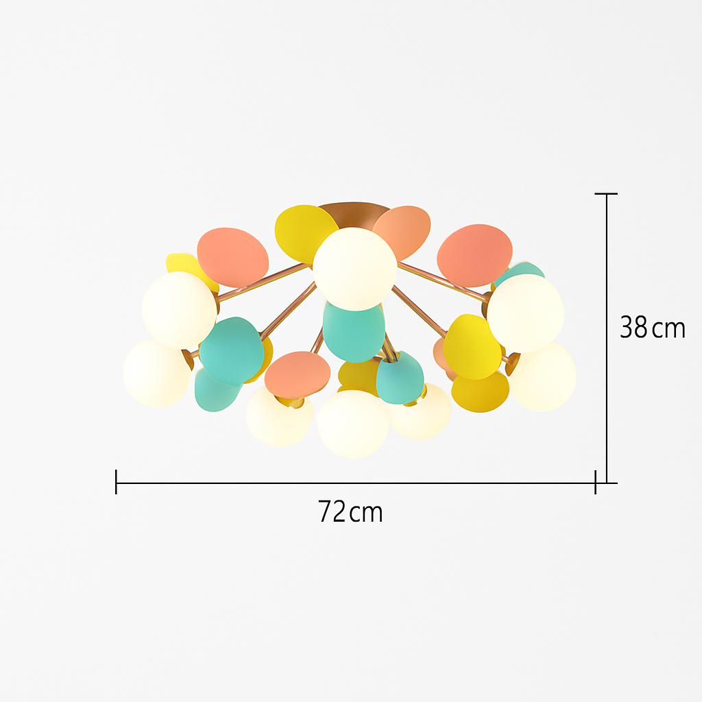 Plafonnier moderne LED coloré pour chambre d'enfant Estel - vue 19 sur 19