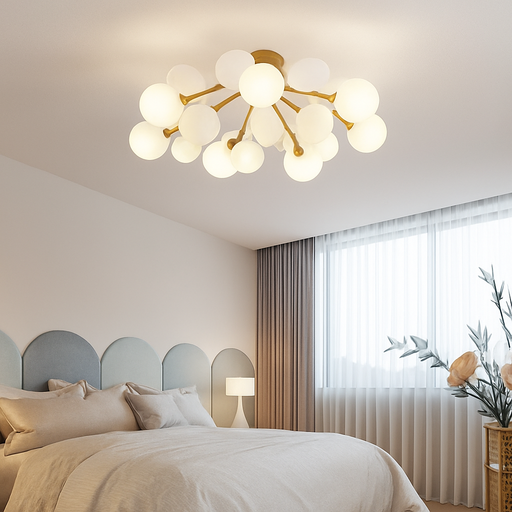 Plafonnier moderne LED coloré pour chambre d'enfant Estel - vue 3 sur 19