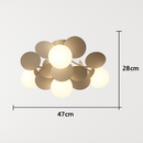Plafonnier moderne LED coloré pour chambre d'enfant Estel