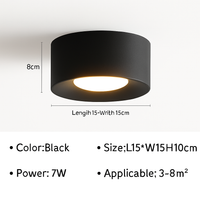 plafonnier moderne led cylindre spot minimalisme intérieur décor maison éclairage