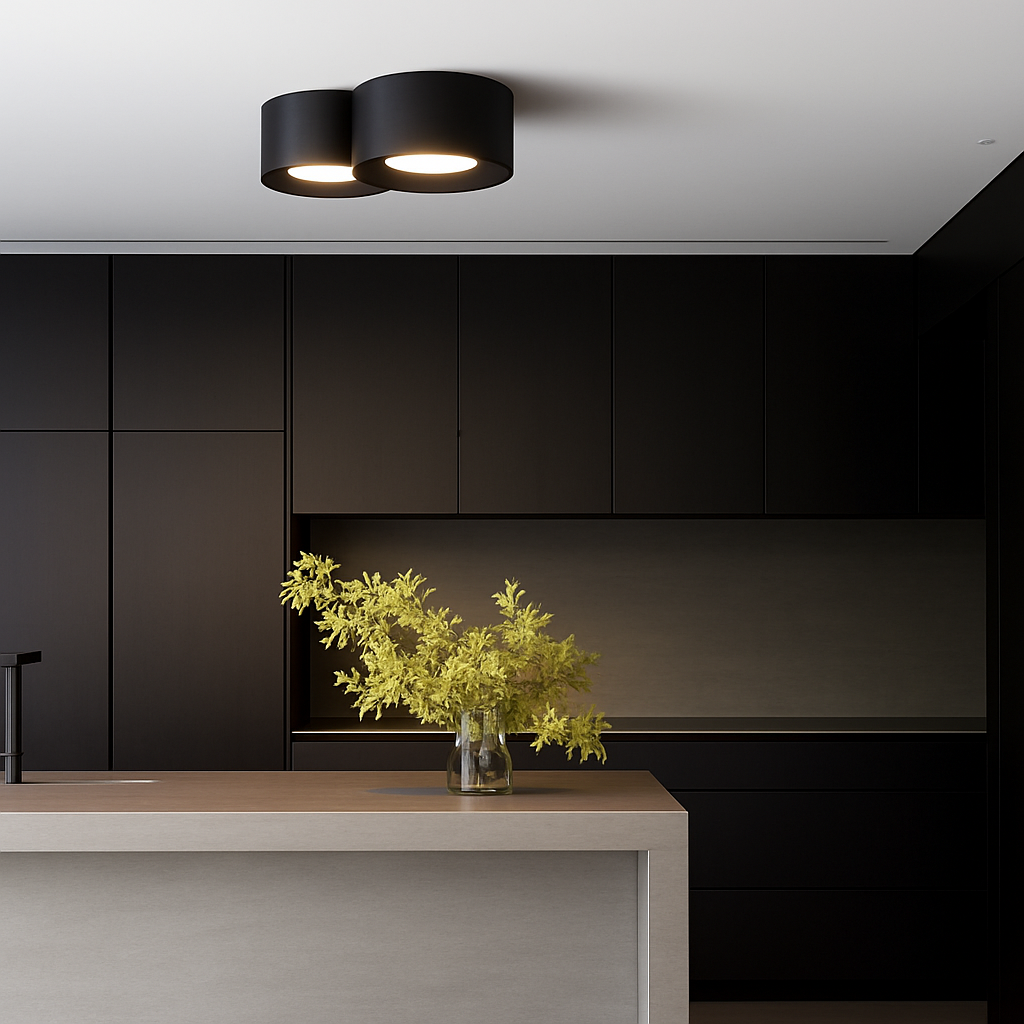 plafonnier moderne led cylindre spot minimalisme intérieur décor maison éclairage - vue 2 sur 12