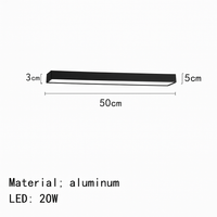 plafonnier moderne led en aluminium à intensité variable