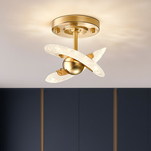 Plafonnier moderne LED en cristal luxury - vue 3 sur 6