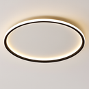 Plafonnier moderne LED en forme d'anneau métallique Marisol