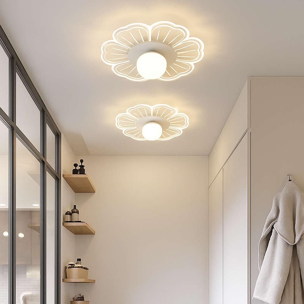 Plafonnier moderne LED en forme de fleur Majesty - vue 6 sur 9