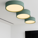 Plafonnier moderne LED forme circulaire en métal coloré Beryl