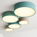 Plafonnier moderne LED forme circulaire en métal coloré Beryl
