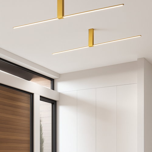 Plafonnier moderne LED minimaliste barre lumineuse Mahil - vue 3 sur 8