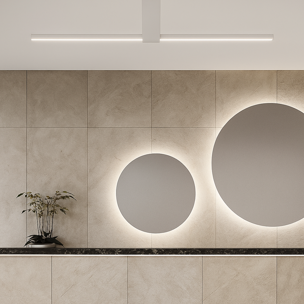 Plafonnier moderne LED minimaliste barre lumineuse Mahil - vue 4 sur 8