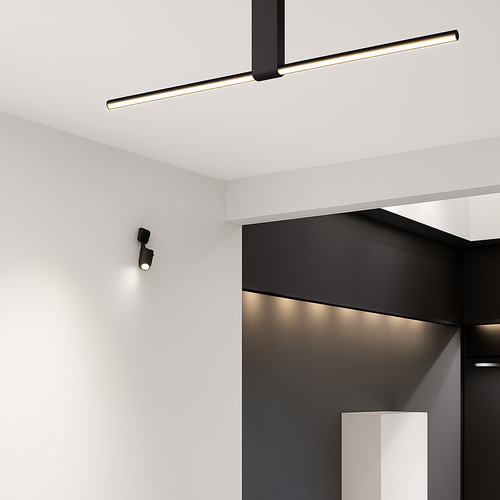 Plafonnier moderne LED minimaliste barre lumineuse Mahil - vue 5 sur 8
