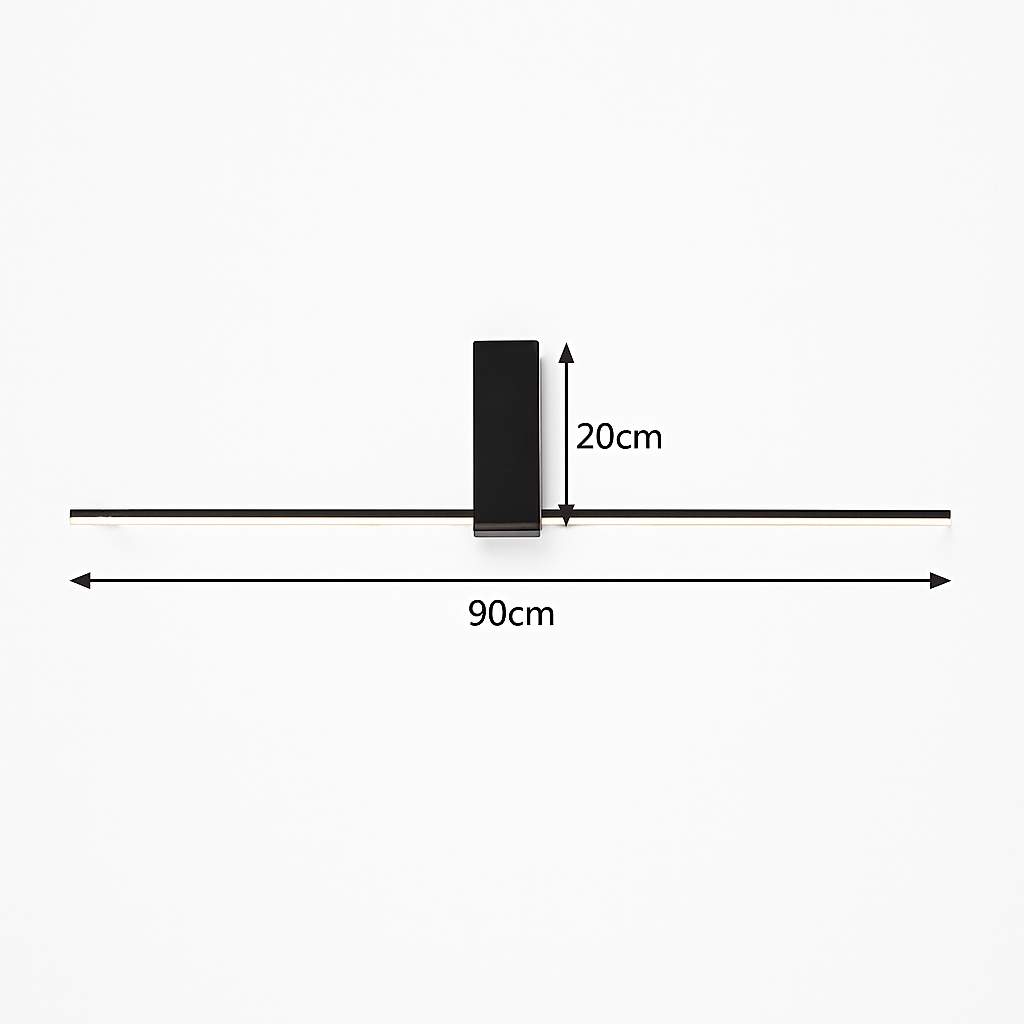 Plafonnier moderne LED minimaliste barre lumineuse Mahil - vue 7 sur 8