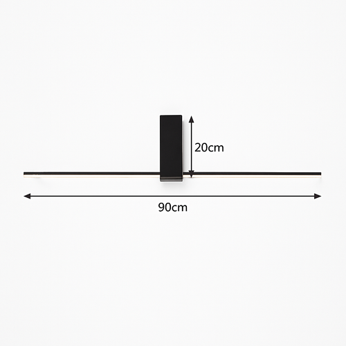 Plafonnier moderne LED minimaliste barre lumineuse Mahil - vue 7 sur 8