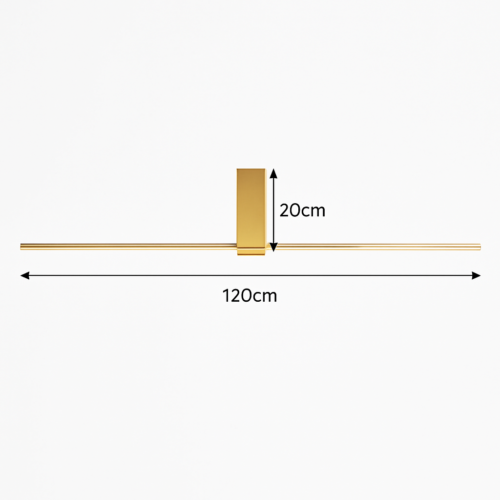 Plafonnier moderne LED minimaliste barre lumineuse Mahil - vue 8 sur 8