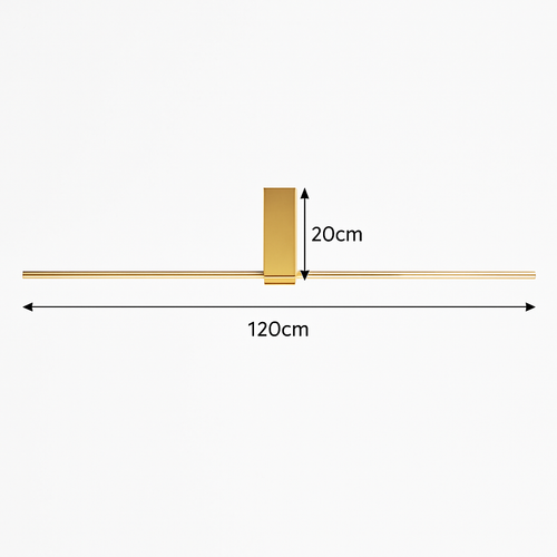 Plafonnier moderne LED minimaliste barre lumineuse Mahil - vue 8 sur 8