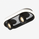 Plafonnier moderne LED ovale avec angle rotatif Charly