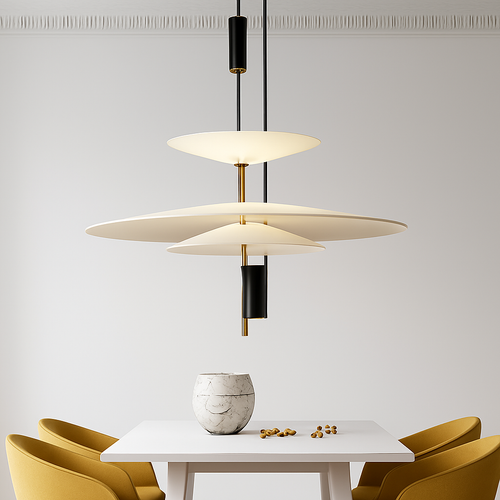 plafonnier moderne à leds design pour décoration intérieure - vue 3 sur 13