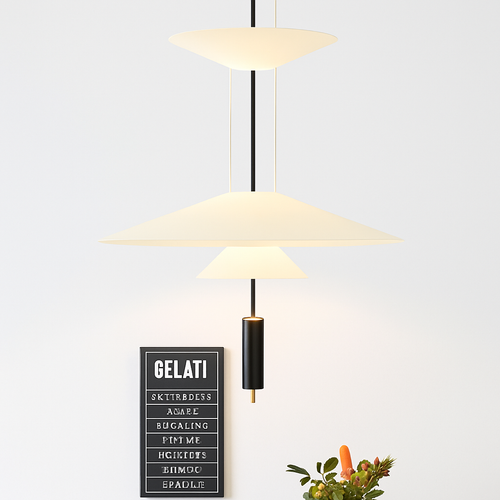 plafonnier moderne à leds design pour décoration intérieure - vue 6 sur 13