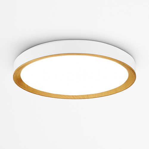 plafonnier moderne à leds en bois pour éclairage intérieur - vue 9 sur 9
