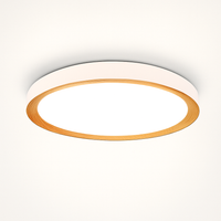plafonnier moderne à leds en bois pour éclairage intérieur