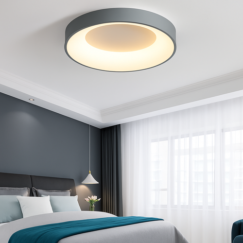 plafonnier moderne à leds minimaliste avec télécommande - vue 3 sur 9