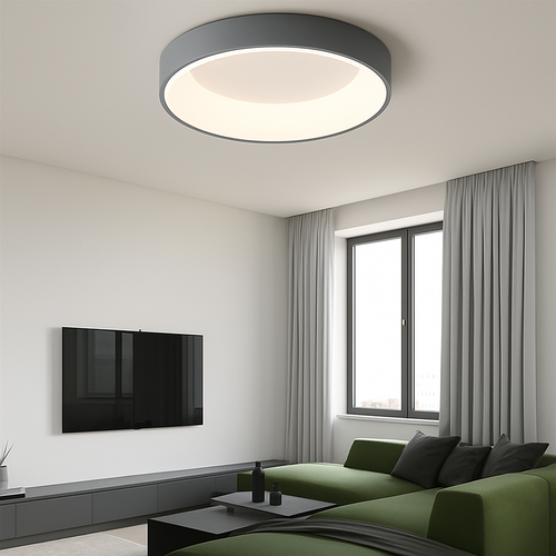 plafonnier moderne à leds minimaliste avec télécommande - vue 5 sur 9